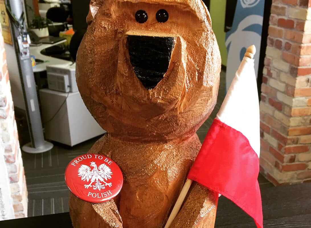 Revel proud to be polish wooden beer