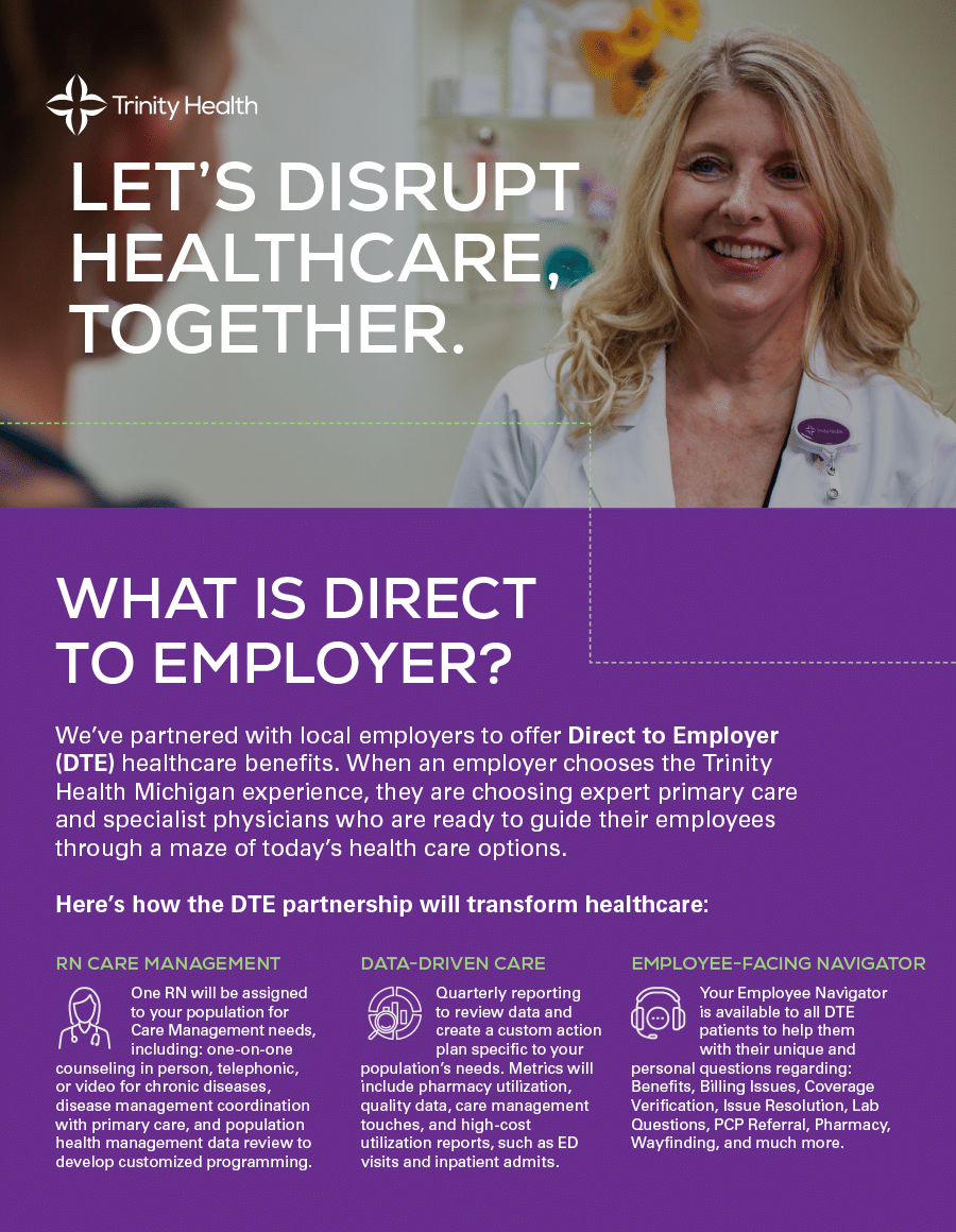 Trinity Health Alliance of Michigan: Flier