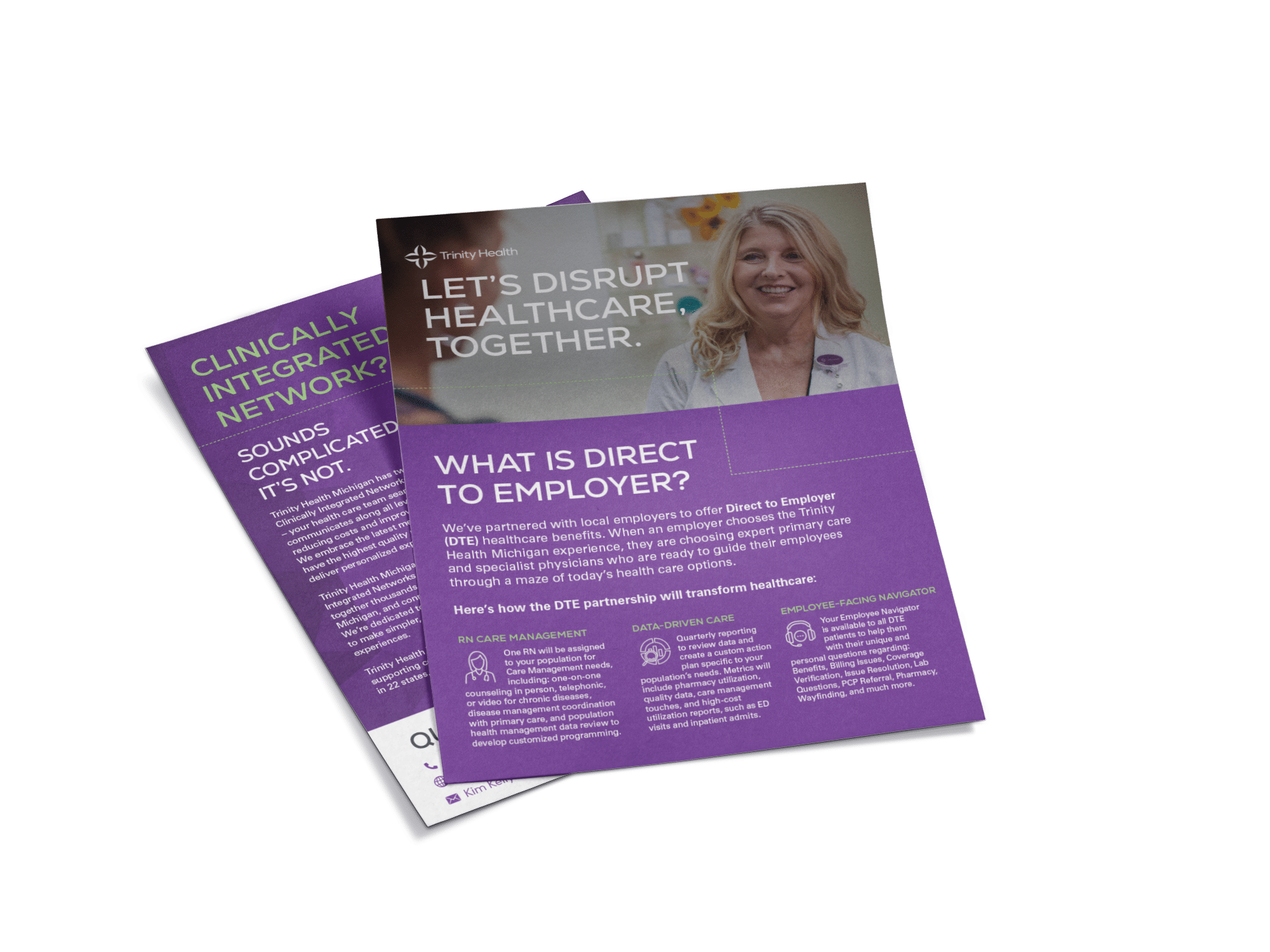 Trinity Health Alliance of Michigan: Fliers Direct to Employer