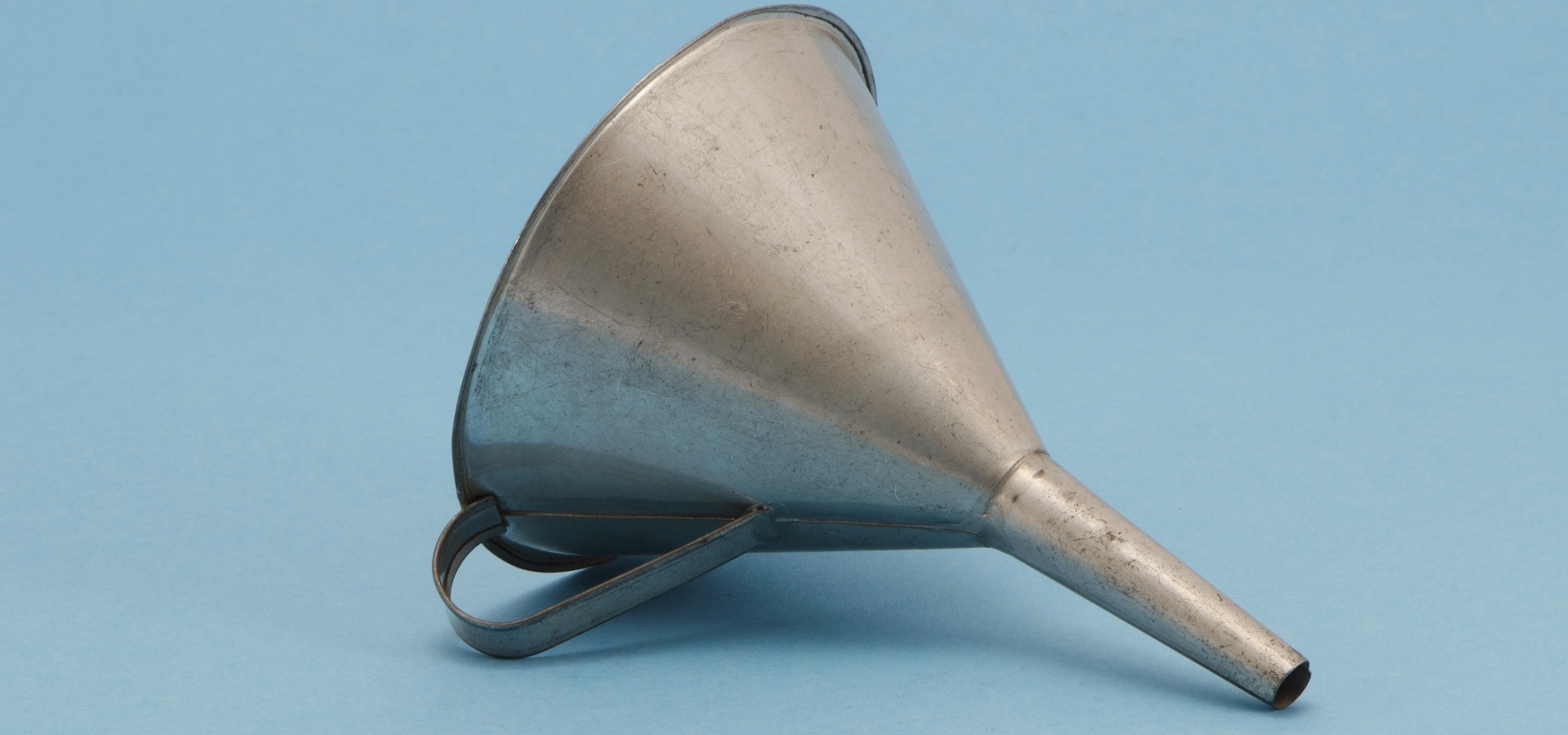 Stainless steel funnel