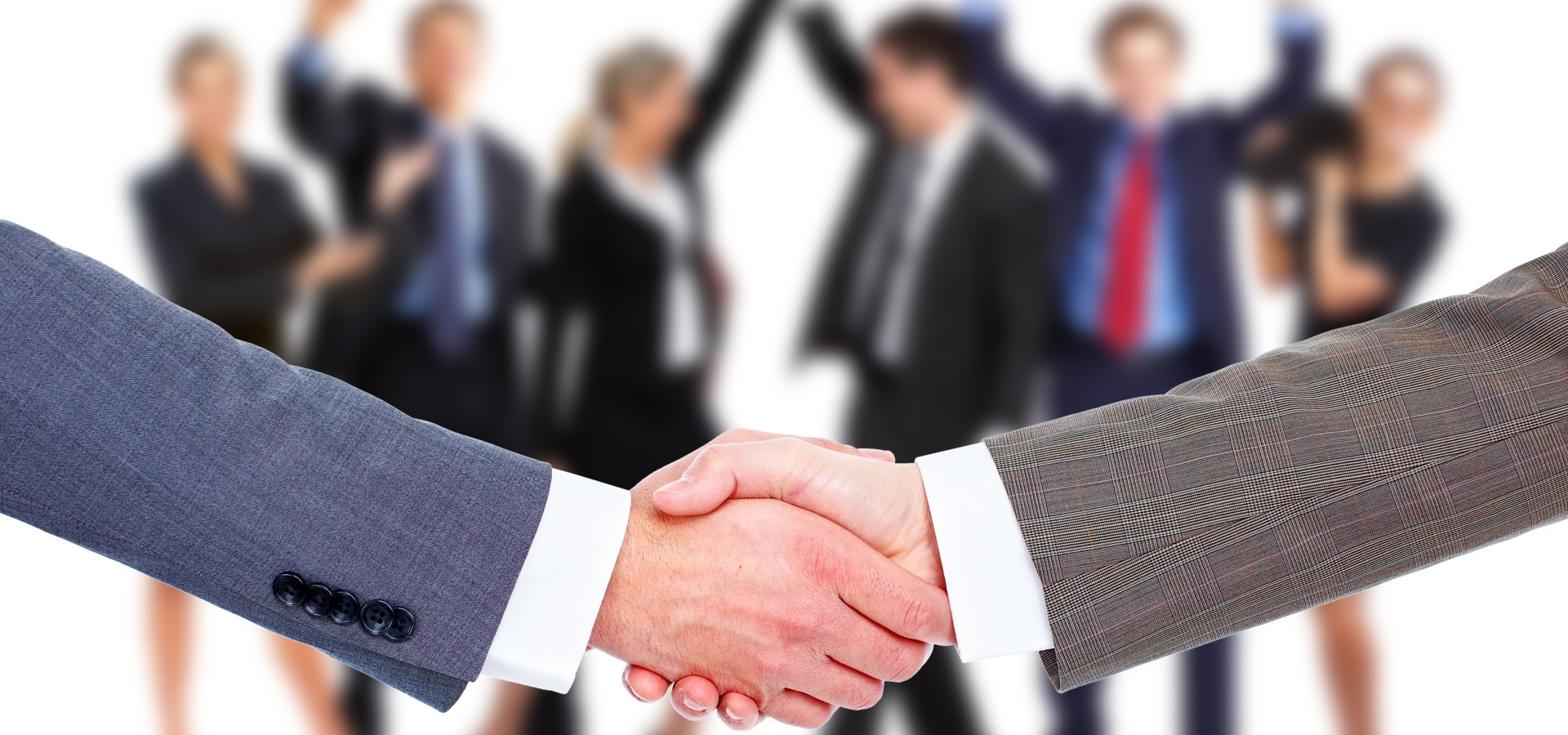 Businessmen shaking hands