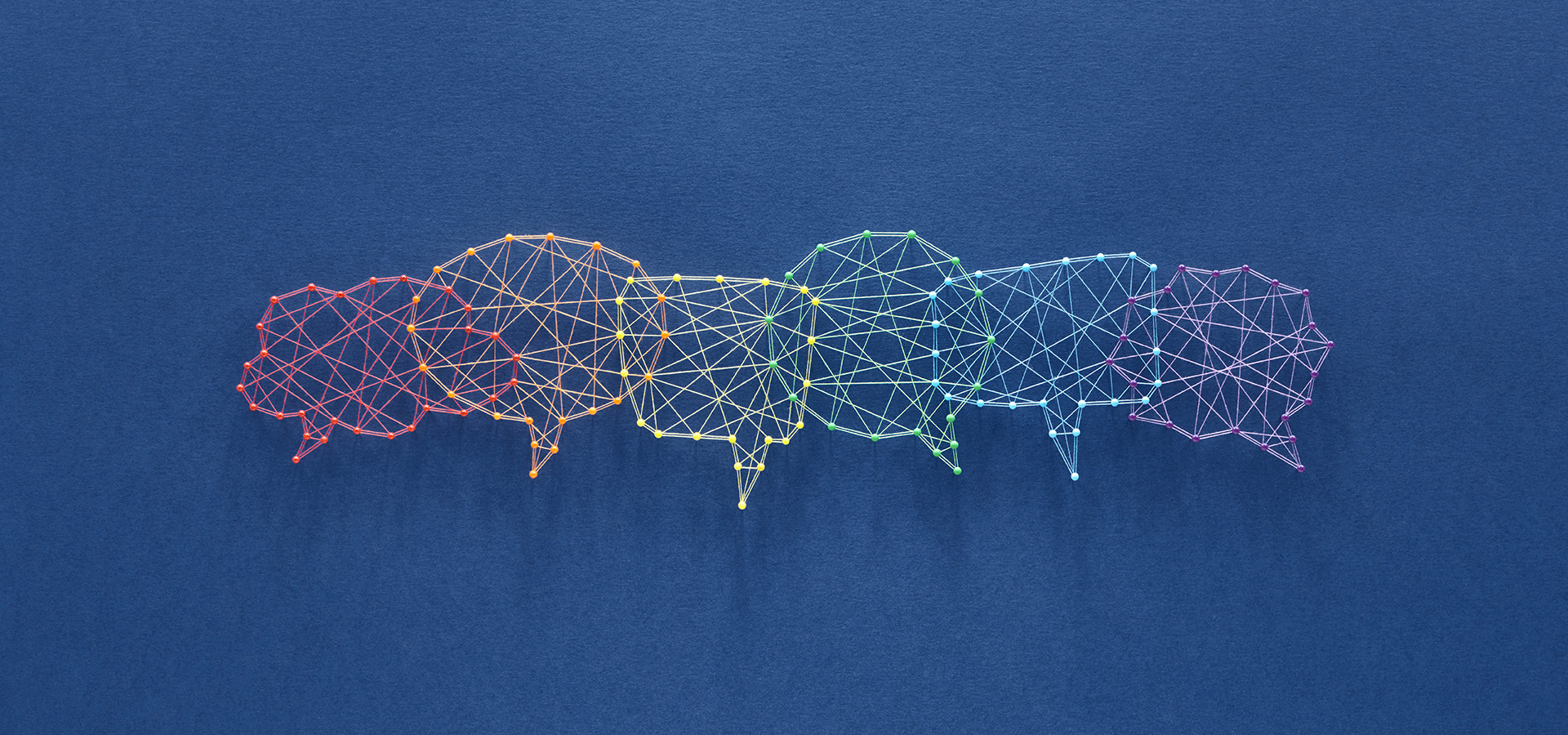 Colorful idea bubbles