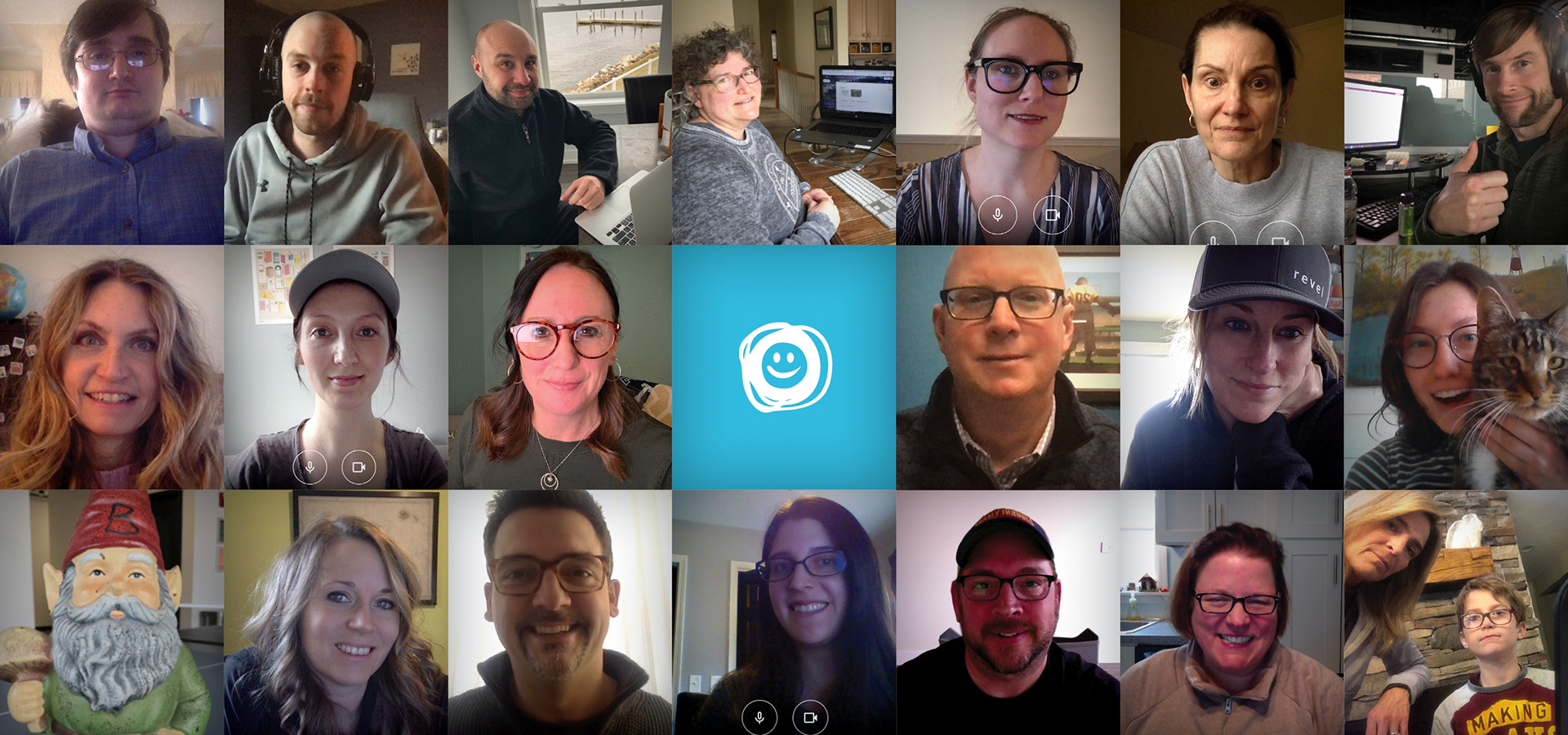 Screen cap of Revel employees on zoom