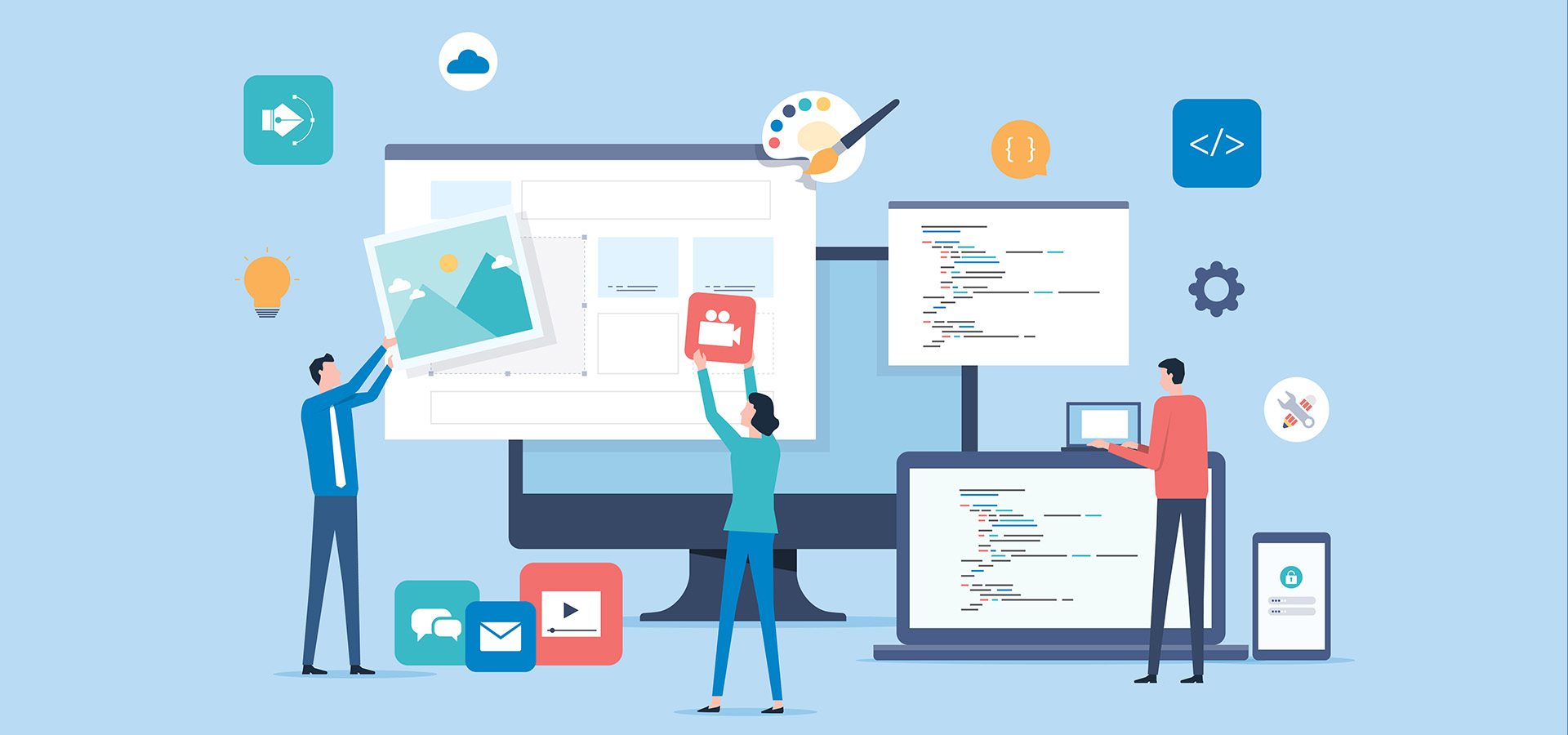 Building a website infographic